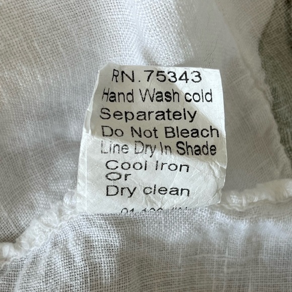 Lungo L’arno Revolve Made in Italy 100% Linen Floral MIDI Short Sleeve Dress M - Picture 11 of 14